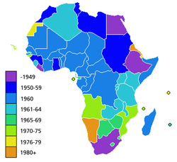 La descolonizacion de África
