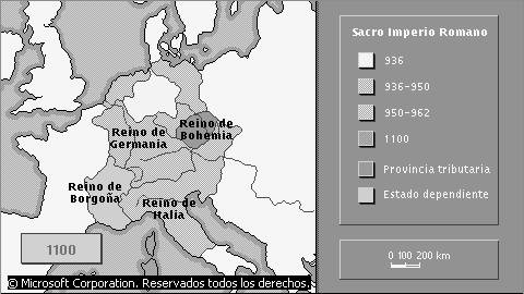 Mapa del Sacro Imperio Romano Germánico