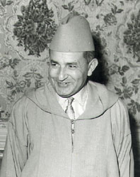 El rey Mohamed V de Marruecos