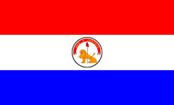 Anverso de la bandera de Paraguay