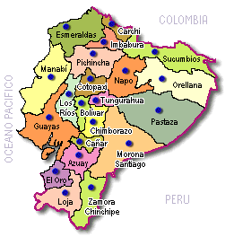 Mapa de Ecuador