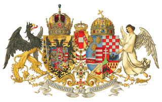 Escudo adoptado por el imperio austrohúngaro en 1915