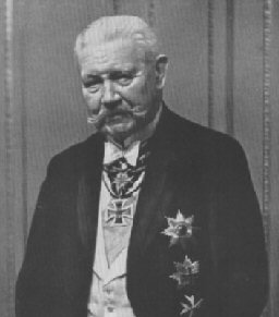 Paul Von Hindenburg, segundo presidente de la República de Weimar